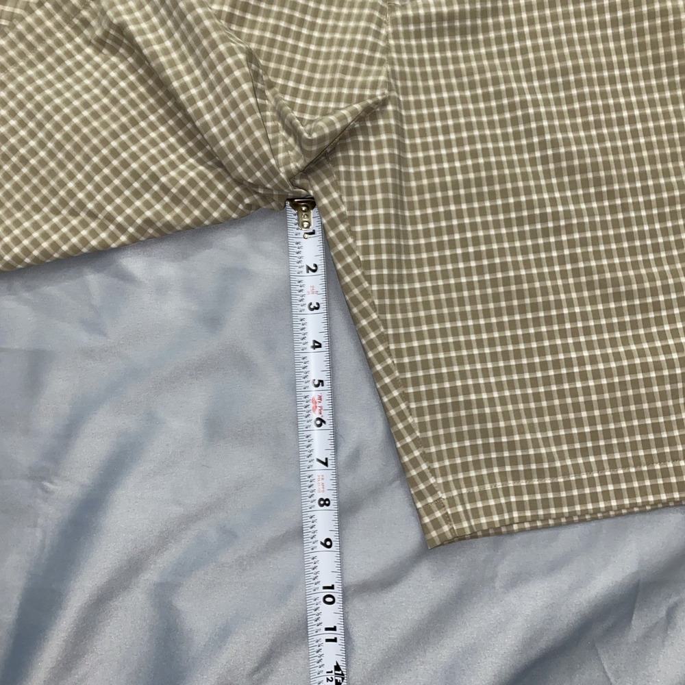 Adidas Golf Shorts Mens 40 Khaki Tan Gingham Check - Picture 5 of 7